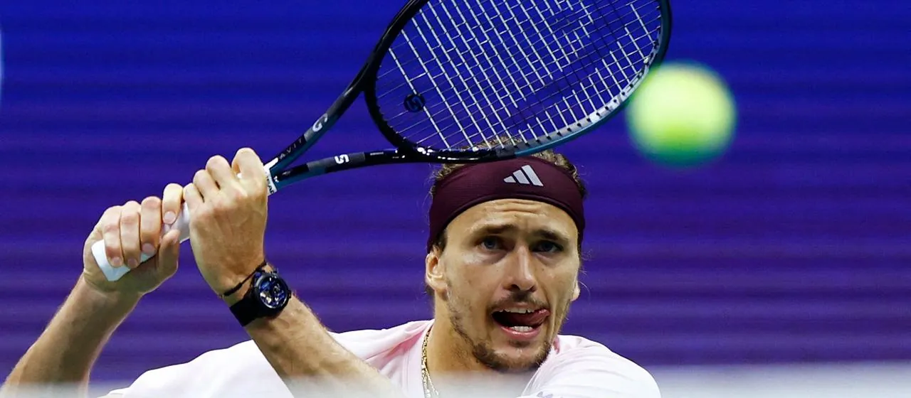 Alexander Zverev im Spiel gegen Botic van de Zandschulp